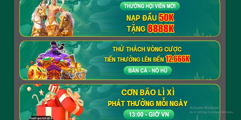 Đa dạng ưu đãi Hot Hit dành cho thành viên mới tạo tài khoản